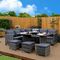 Corner Outdoor Rattan Sofa Dining Sets High-End Quality Garden Dining Table
